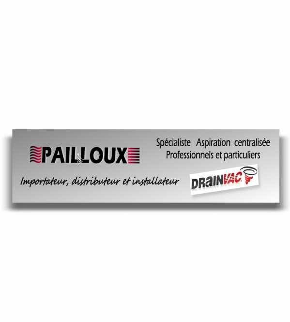 Support mural métallique pour flexible accessoires aspiration drainvac SU-0200 S.A.S Pailloux