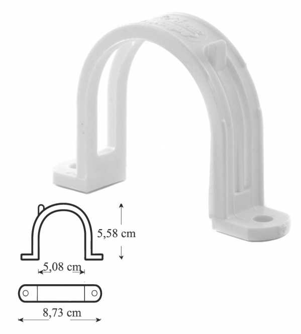 Support tuyauterie en pvc fixation 765545w courroie attache aspiration centralisée cr0101v sas pailloux 