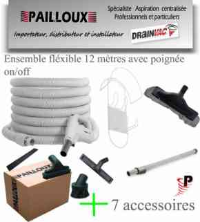 Ensemble (kit) pack fléxible aux 7 accessoires pour tous les problèmes de poussières BL-DV40LA dans Flexibles